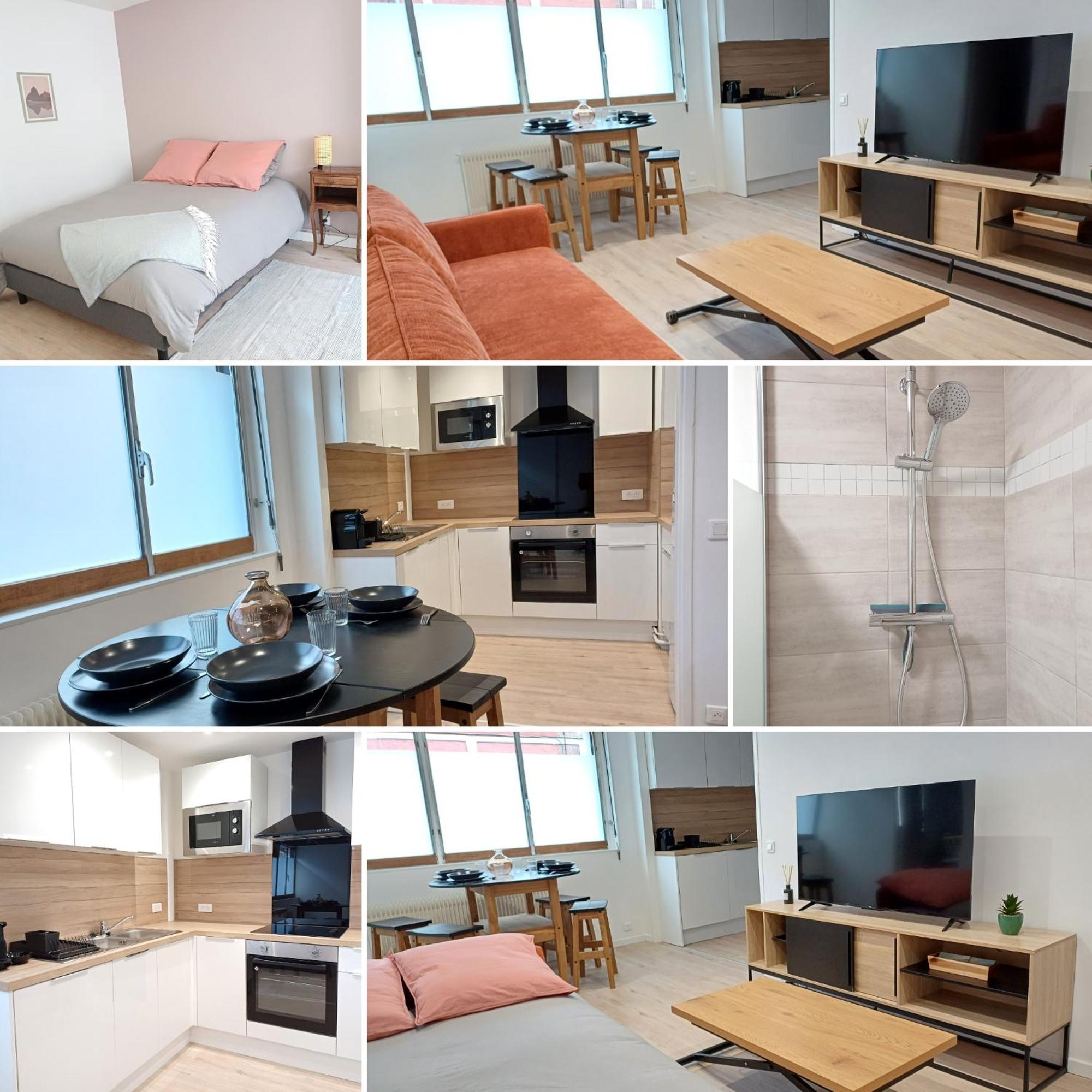 Appartement Elegant, Spacieux, 2 Couchages, Proche Centre